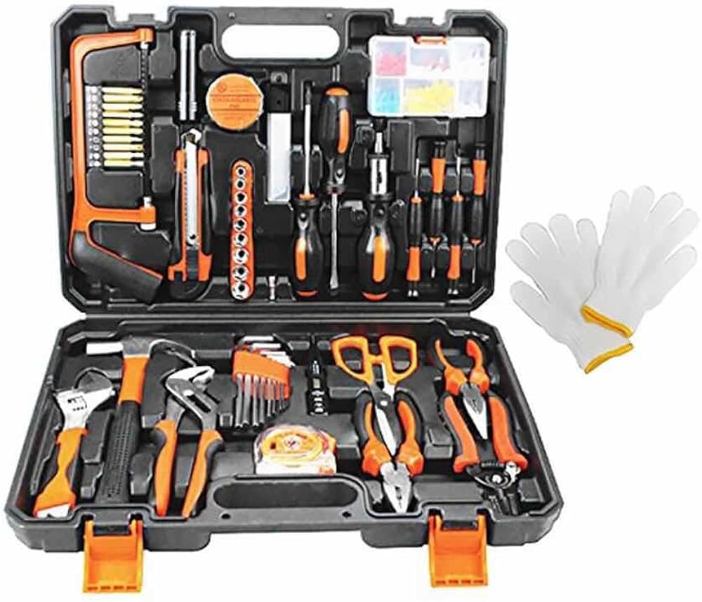未使用ホームツールセット☆128点組 Amazon | WORKPRO ホームツールセット 工具セット 119点組 家庭